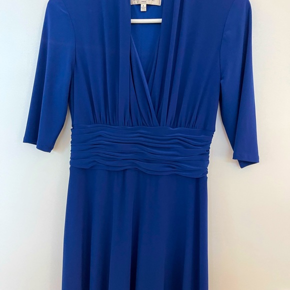 Evan Picone royal blue dress - Picture 1 of 8